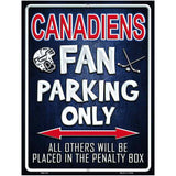 Canadiens Metal Novelty Parking Sign 4.5" x 6" (PM)