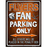 Flyers Metal Novelty Parking Sign 4.5" x 6" (PM)