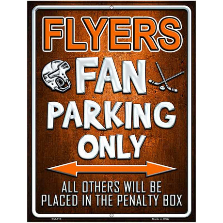 Flyers Metal Novelty Parking Sign 4.5" x 6" (PM)