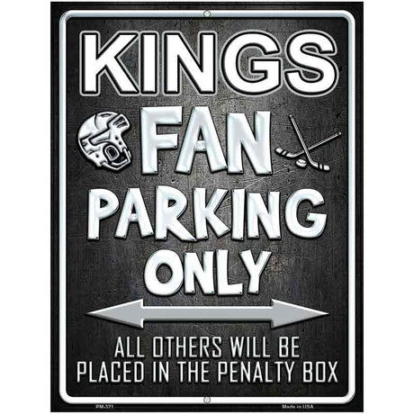 Kings Metal Novelty Parking Sign 4.5" x 6" (PM)