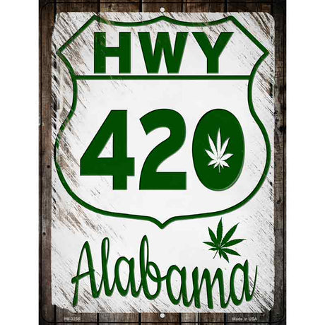 HWY 420 Alabama Novelty Metal Parking Sign 4.5" x 6" (PM)