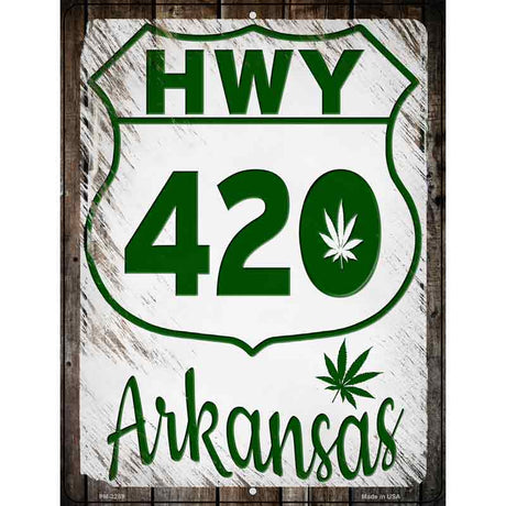 HWY 420 Arkansas Novelty Metal Parking Sign 4.5" x 6" (PM)