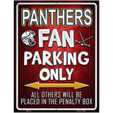 Panthers Metal Novelty Parking Sign P-325 4.5" x 6" (PM)