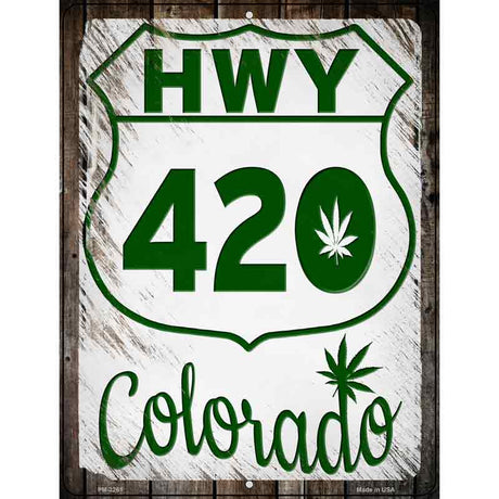 HWY 420 Colorado Novelty Metal Parking Sign 4.5" x 6" (PM)