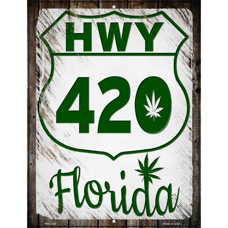 HWY 420 Florida Novelty Metal Parking Sign 4.5" x 6" (PM)