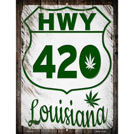 HWY 420 Louisiana Novelty Metal Parking Sign 4.5" x 6" (PM)