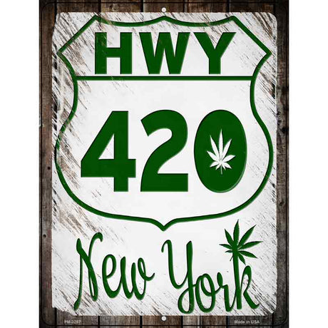 HWY 420 New York Novelty Metal Parking Sign 4.5" x 6" (PM)