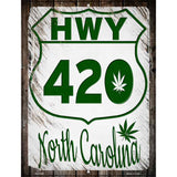 HWY 420 North Carolina Novelty Metal Parking Sign 4.5" x 6" (PM)