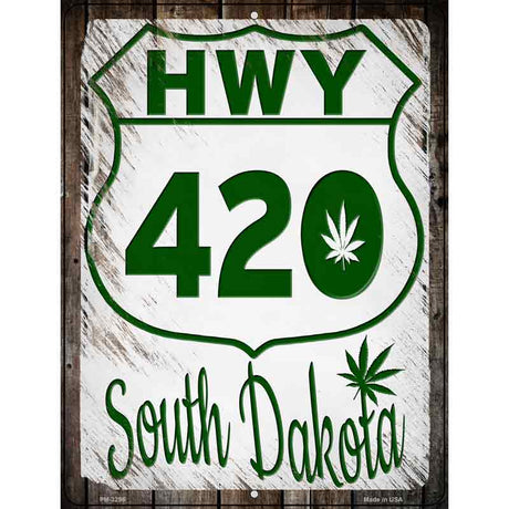 HWY 420 South Dakota Novelty Metal Parking Sign 4.5" x 6" (PM)