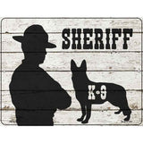 Sheriff K9 Novelty Metal Parking Sign 4.5" x 6" (PM)