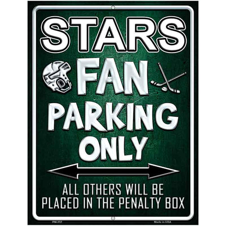 Stars Metal Novelty Parking Sign 4.5" x 6" (PM)