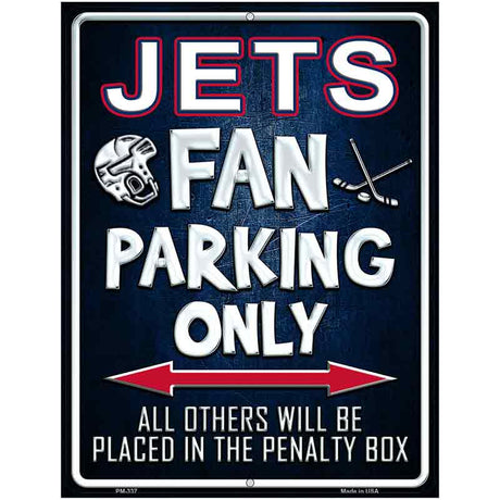 Jets Metal Novelty Parking Sign P-337 4.5" x 6" (PM)