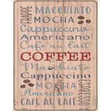 Coffee Novelty Metal Parking Sign 4.5" x 6" (PM)