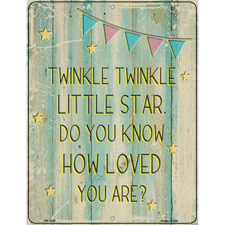 Twinkle Little Star Novelty Metal Parking Sign 4.5" x 6" (PM)