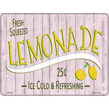 Fresh Squeezed Lemonade Novelty Metal Parking Sign 4.5" x 6" (PM)