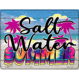 Salt Water Summer Tie Dye Novelty Metal Parking Sign 4.5" x 6" (PM)