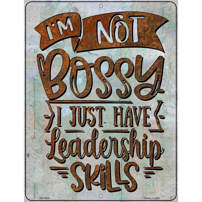 Leadership Skills Novelty Metal Parking Sign 4.5" x 6" (PM)