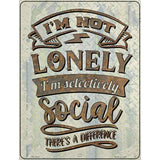 Selectively Social Novelty Metal Parking Sign 4.5" x 6" (PM)