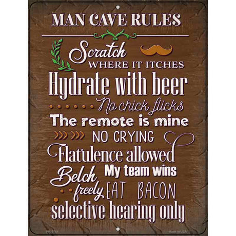 Hydrate With Beer Novelty Metal Parking Sign 4.5" x 6" (PM)