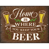 Keep Your Beer Novelty Metal Parking Sign 4.5" x 6" (PM)