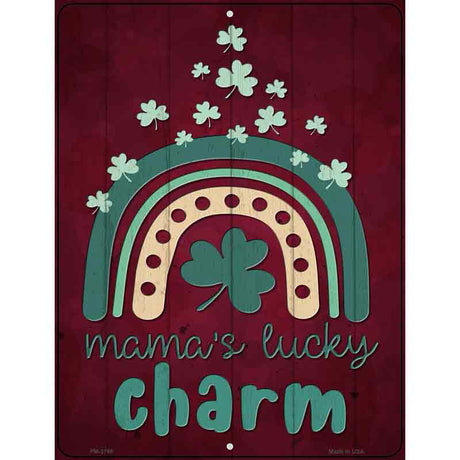 Mamas Lucky Charm Novelty Metal Parking Sign 4.5" x 6" (PM)