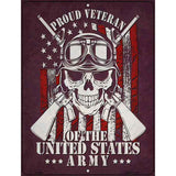 Proud Veteran Of The Army Novelty Metal Parking Sign 4.5" x 6" (PM)