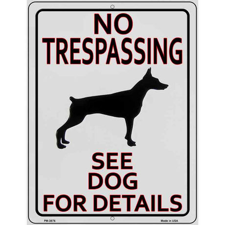 See Dog For Detail Novelty Metal Parking Sign 4.5" x 6" (PM)