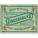 The Original Gingerbread Baking Co Novelty Metal Parking Sign 4.5" x 6" (PM)