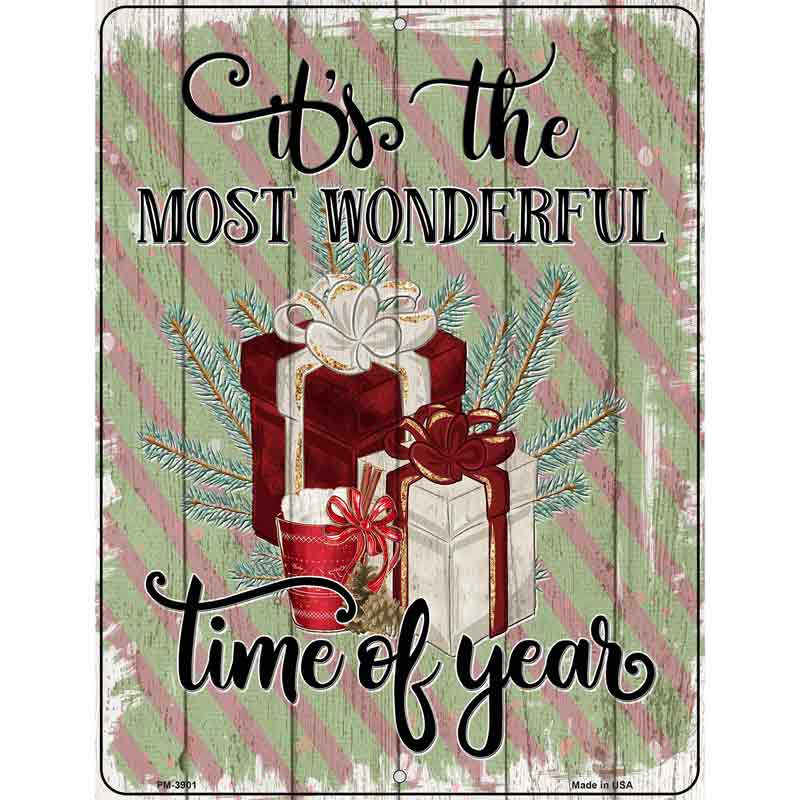 Most Wonderful Time Gifts Novelty Metal Parking Sign 4.5" x 6" (PM)