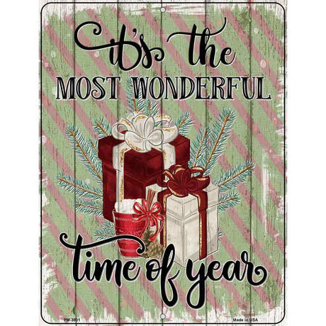 Most Wonderful Time Gifts Novelty Metal Parking Sign 4.5" x 6" (PM)