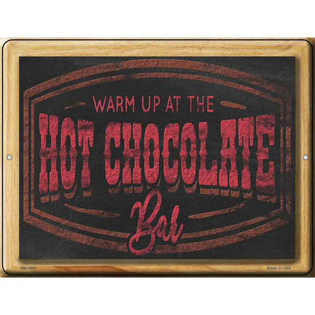 Hot Chocolate Bar Novelty Metal Parking Sign 4.5" x 6" (PM)