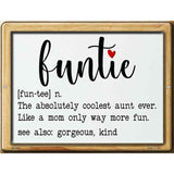 Funtie Definition Novelty Metal Parking Sign 4.5" x 6" (PM)