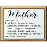 Mother Definition Novelty Metal Parking Sign 4.5" x 6" (PM)