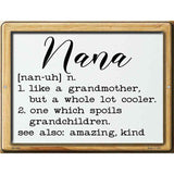 Nana Definition Novelty Metal Parking Sign 4.5" x 6" (PM)