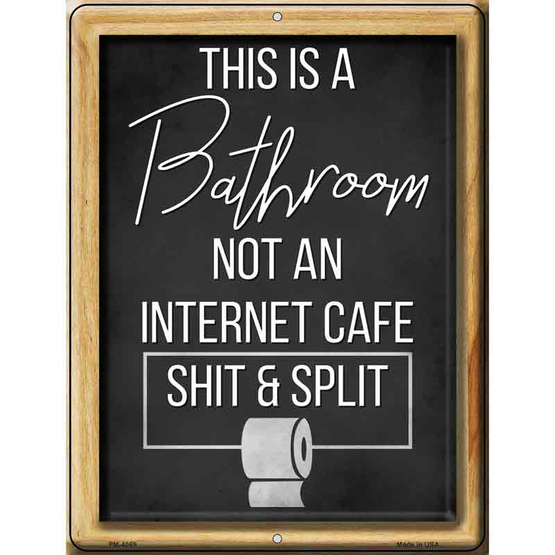 This is a Bathroom Novelty Metal Parking Sign 4.5" x 6" (PM)