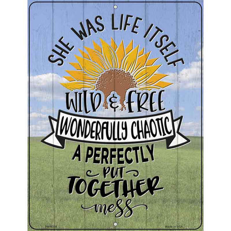 Wild And Free Perfectly Put Together Novelty Metal Parking Sign 4.5" x 6" (PM)