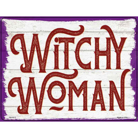 Witchy Woman Novelty Metal Parking Sign 4.5" x 6" (PM)