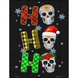 Ho Ho Ho Skulls Novelty Metal Parking Sign 4.5" x 6" (PM)