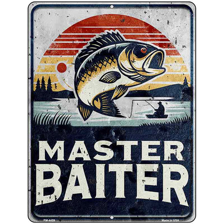 Master Baiter Metal Novelty Parking Sign P-4459