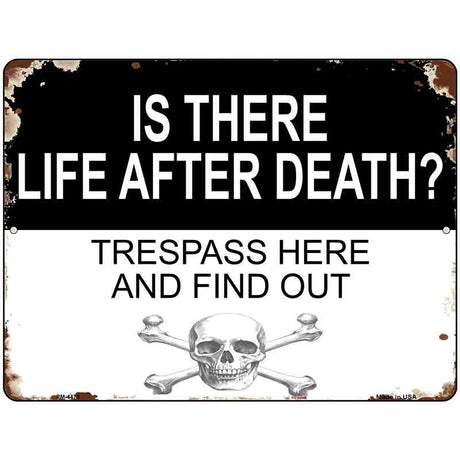 Life After Death Metal Novelty Mini Parking Sign PM-4475