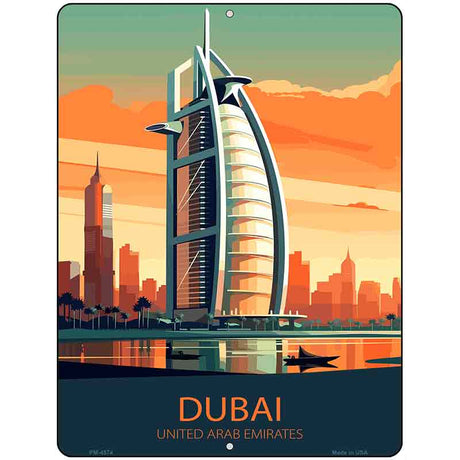 Dubai United Arab Emirates Metal Novelty Parking Sign P-4574