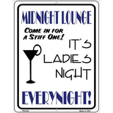 Midnight Lounge Metal Novelty Parking Sign 4.5" x 6" (PM)