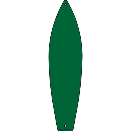 Green Solid Dye Sublimation Blank Novelty Metal Surfboard Sign 17" x 4.5" (SB)