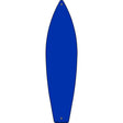 Blue Solid Dye Sublimation Blank Novelty Metal Surfboard Sign 17" x 4.5" (SB)