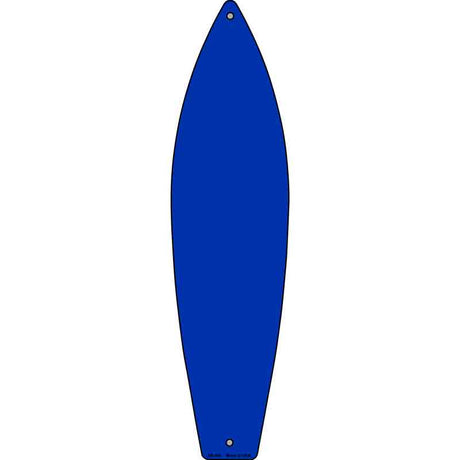 Blue Solid Dye Sublimation Blank Novelty Metal Surfboard Sign 17" x 4.5" (SB)