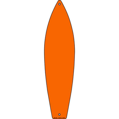 Orange Solid Dye Sublimation Blank Novelty Metal Surfboard Sign 17" x 4.5" (SB)