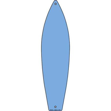 Light Blue Solid Dye Sublimation Blank Novelty Metal Surfboard Sign 17" x 4.5" (SB)