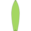 Lime Green Solid Dye Sublimation Blank Novelty Metal Surfboard Sign 17" x 4.5" (SB)