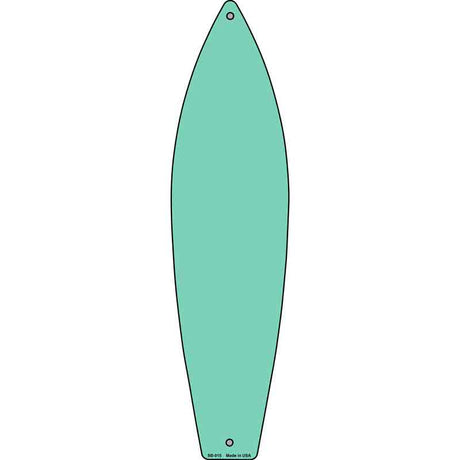 Mint Solid Dye Sublimation Blank Novelty Metal Surfboard Sign 17" x 4.5" (SB)