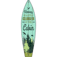 Heaven is Closer Novelty Metal Surfboard Sign 17" x 4.5" (SB)